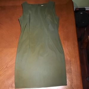 Danny & Nicole Olive Green Dress